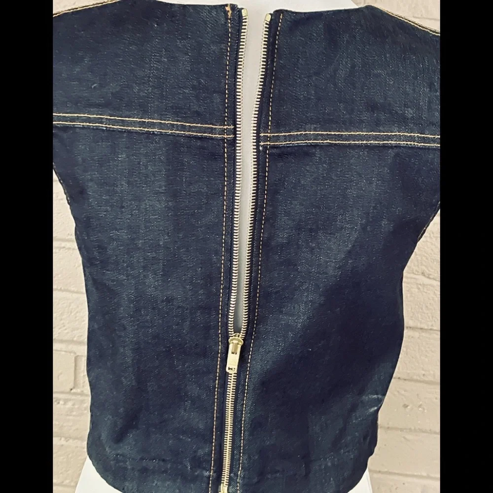 7 for all Mankind  Denim crop top  S